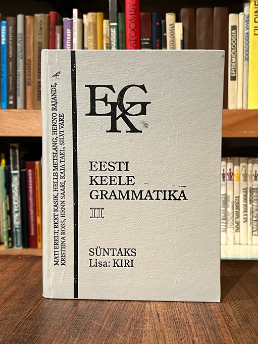 Eesti keele grammatika II. Süntaks